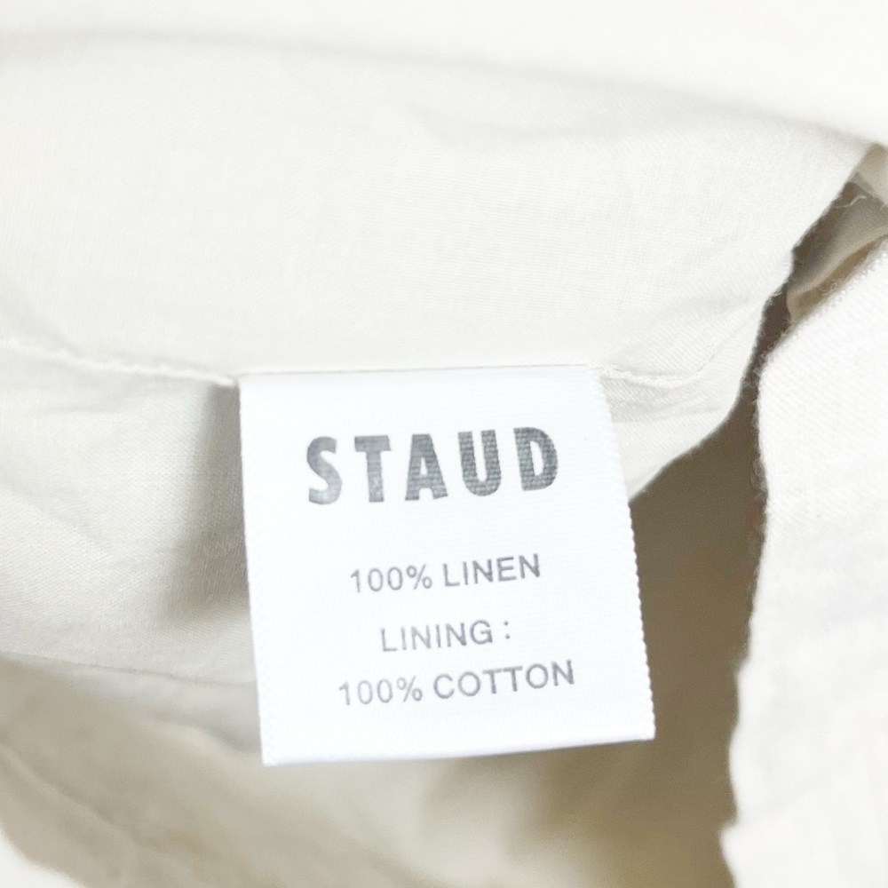 Staud Epona Ring Front Cut Out Linen Mini Dresss Size XS - Picture 7 of 9
